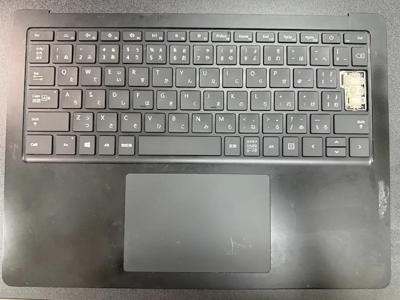 液体をこぼして打鍵不良になったキーボード